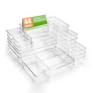 Clear Storage Box Organizer Set