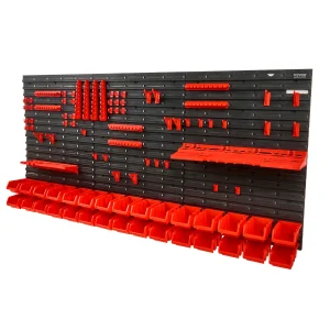 Wall Mounted Storage Bins Set